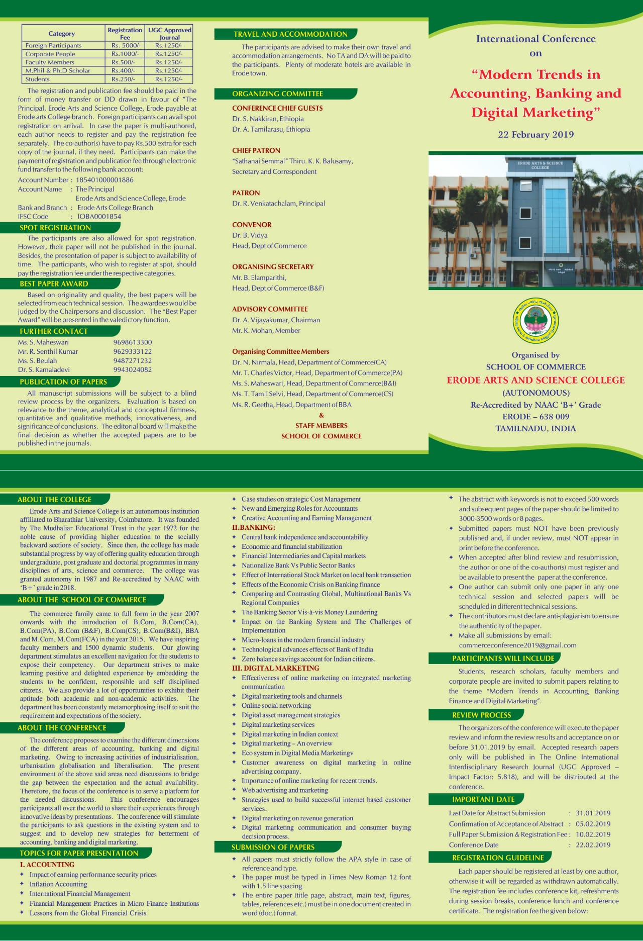 KVIMIS International Conference- B School, Coimbatore
