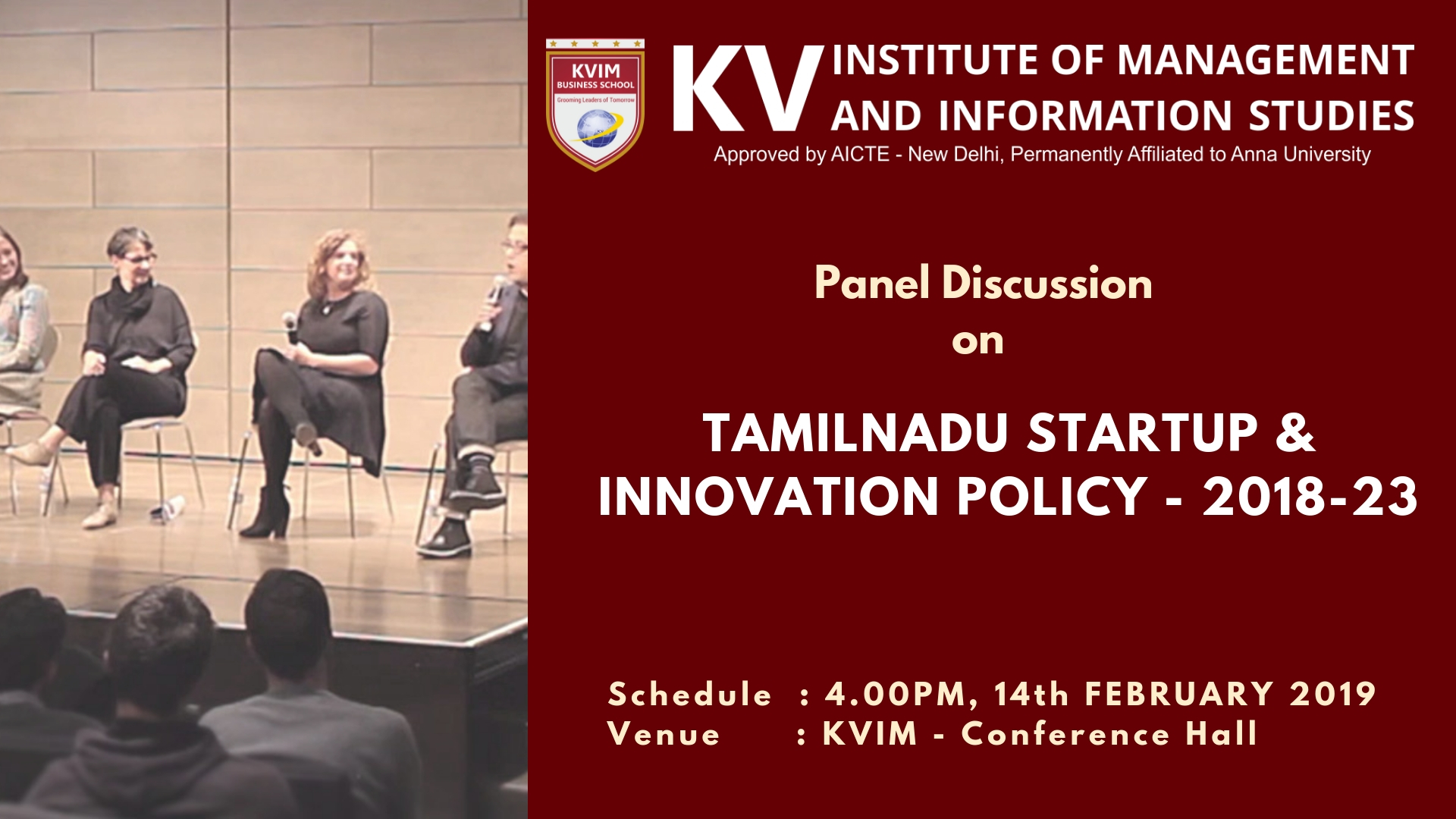 KVIMIS Panel discussion- B School, Coimbatore
